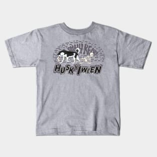 Siberian Husky Halloween Kids T-Shirt